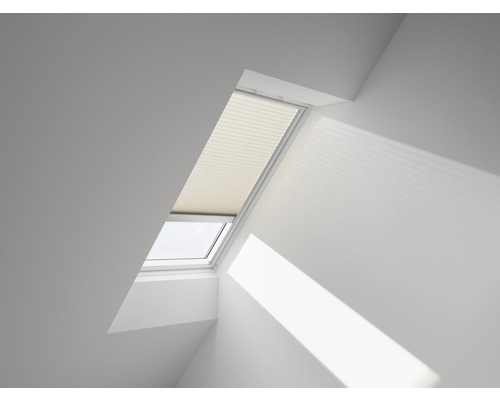 VELUX Plissee-Faltstore uni sand solarbetrieben FSL C02 1259S