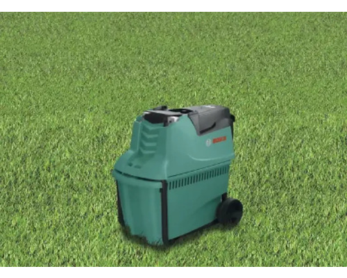 Gartenschredder auf Rasen