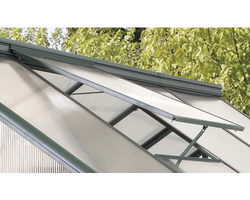 Dachfenster Vitavia Triton ohne Glas 61,5x66,7 cm smaragd Gewächshausfenster mit Öffnungsmechanismus für Gartenbau