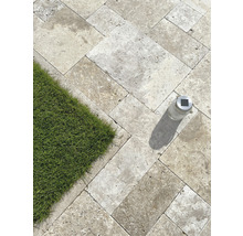 FLAIRSTONE Travertin Randstein Roma getrommelt 60 cm x 6 cm x 15 cm