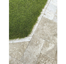 FLAIRSTONE Travertin Randstein Roma getrommelt 60 cm x 6 cm x 15 cm