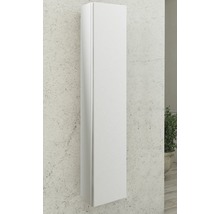 Weißer Bad-Hochschrank an der Wand montiert