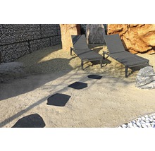 FLAIRSTONE Trittstein Feinsteinzeug Slate Black 42 x 36 x 2 cm-thumb-0 FLAIRSTONE Trittstein Feinsteinzeug Slate Black 42 x 36 x 2 cm-thumb-0