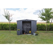Gerätehaus SPACEMAKER Metall 194x188x185 cm grau
