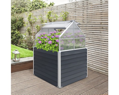 Hochbeet klassisch WESTANN Store & Grow inkl. Stauraum 120 x 120 x 169 cm anthra - Bild 2 von 12