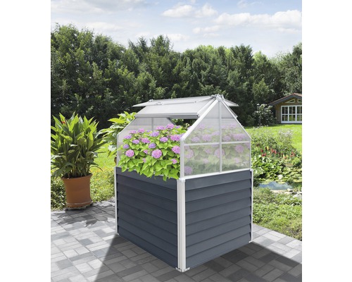 Hochbeet klassisch WESTANN Store & Grow inkl. Stauraum 120 x 120 x 169 cm anthra - Bild 1 von 12