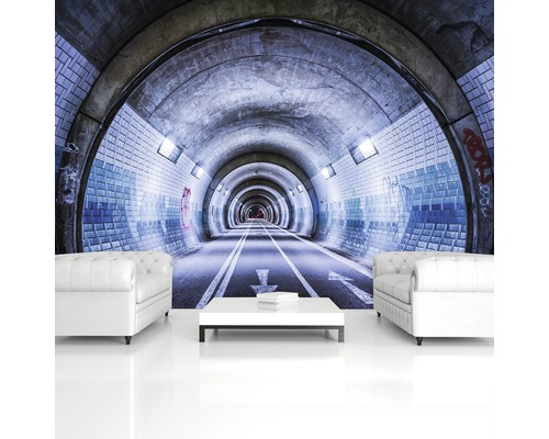 Fototapete mit Tunnelmotiv für die Wandgestaltung