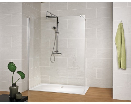 Raumdusche Schulte MasterClass Free 1400x2000 mm Anschalg links Echtglas Klar hell chrom Raumdusche Schulte MasterClass Free 1400x2000 mm Anschalg links Echtglas Klar hell chrom
