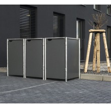 Mülltonnenbox HIDE Kunststoff 182x63,4x115,2 cm grau
