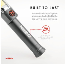Nebo Big Larry 2 Taschenlampe aus eloxiertem Aluminium