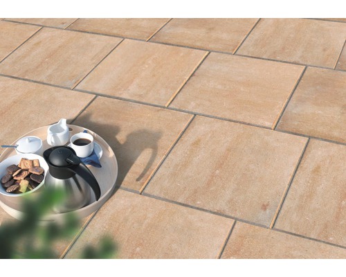 Beton Terrassenplatte iStone Pure sandstein 40x40x4cm