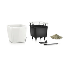 Lechuza Cube Glossy 14 Pflanzgefäß Set mit Zubehör