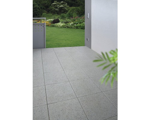 Beton Terrassenplatte iStone Starter quarz 40 cm x 40 cm x 4 cm