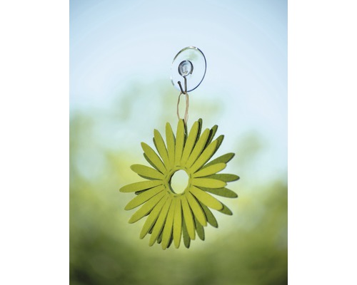 Dekorative Fensterblume mit Saugnapfaufhängung