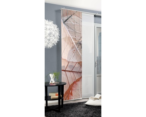 Dekoratives Schiebeelement mit Blattmotiv für Fenster