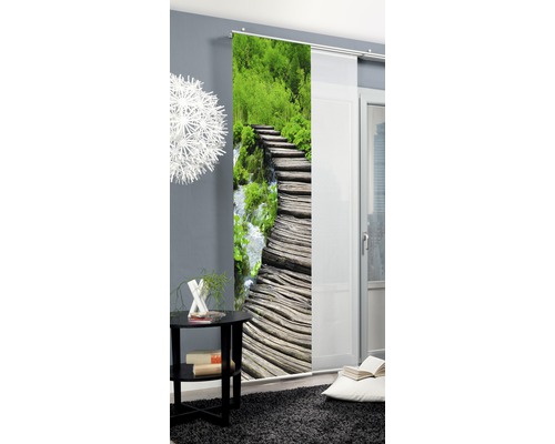 Dekoratives Schiebepaneel mit Naturmotiv für Fenstergestaltung