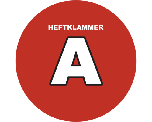 Symbol für Heftklammer Typ A
