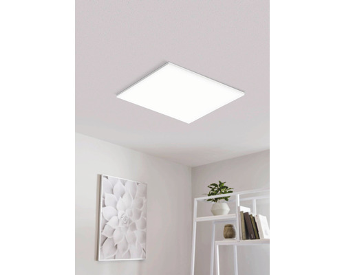 LED Deckenlampe TURCONA 33 W 4200 lm 4000 K neutralweiß 595x595x60 mm IP 20 weiß Quadratische LED Deckenleuchte im Raum montiert