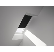 VELUX Verdunkelungsrollo uni schwarz manuell Rahmen aluminium DKL U04 3009S