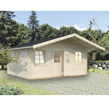 Gartenhaus Palmako Helena 18,6 m² inkl. Fußboden und Vordach 510 x 390 cm tauchgrundiert-thumb-0