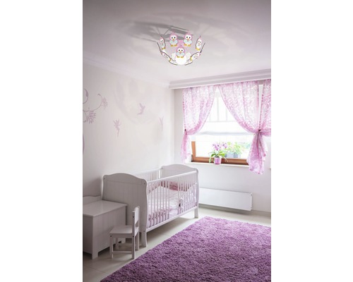 LED Kinderzimmerlampe Viki 2 pink