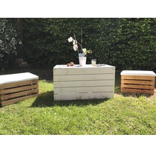 Aufbewahrungsbox Vintage Möbel 24 800 x 500 x 400 mm weiß