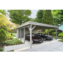 Geräteraum Palmako für Carport Karl 40,6 m² 555 x 196 cm tauchgrundiert-thumb-0