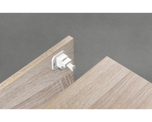 Kindersicherung für Schubladen und Schränke an Holzmöbeln montiert