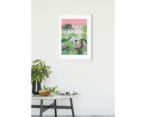 Gerahmtes Dschungelbuch-Poster mit der Aufschrift Beste Freunde
