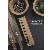 MEATER Fleischthermometer 10m Bluetooth Reichweite, kabelloses Smart-Fleischthermometer für Ofen Grill Küche BBQ