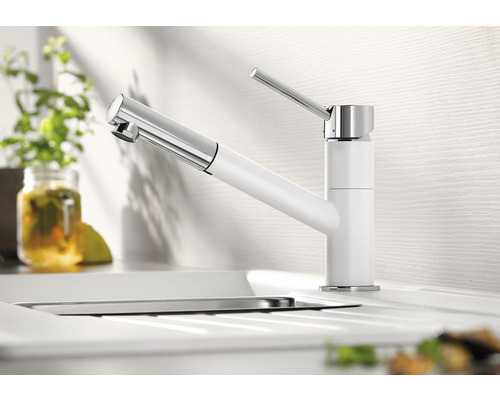 Küchenarmatur aus Metall mit Einhebelmischer