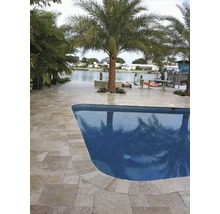 FLAIRSTONE Travertin Terrassenplatte Assos 20,3 x 20,3 x 3 cm-thumb-0 FLAIRSTONE Travertin Terrassenplatte Assos 20,3 x 20,3 x 3 cm-thumb-0