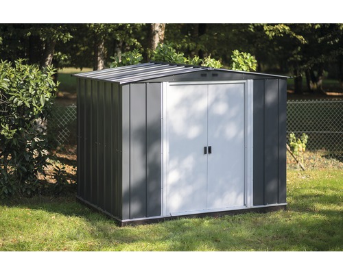 Gerätehaus SPACEMAKER Metall 253,6x181x201 cm anthrazit Gerätehaus SPACEMAKER Metall 253,6x181x201 cm anthrazit