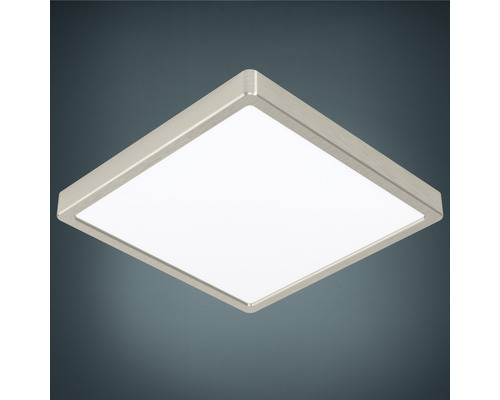 LED Deckenleuchte Fueva 1 285 x 285 x 28 mm 1-flammig 20 W 2200 lm 4000 K neutralweiß IP 20 nickel-matt