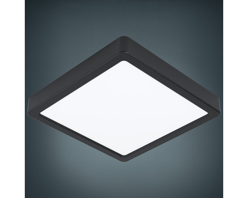 Quadratische LED Deckenleuchte mit schwarzem Rahmen
