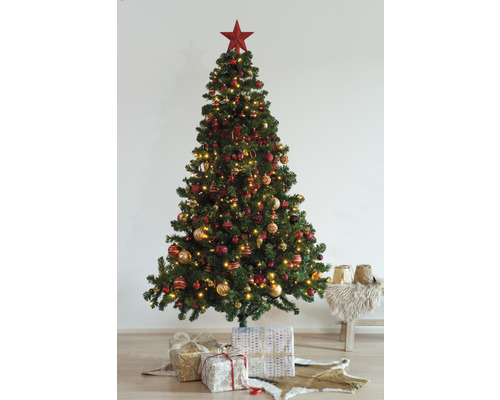 Geschmückter Weihnachtsbaum mit Geschenken