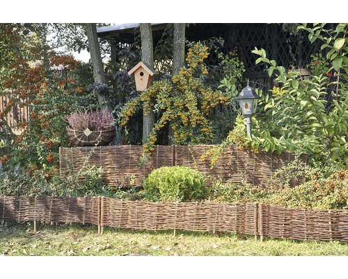 Beeteinfassung Lafiora 120x20 cm weide natur Beeteinfassung Lafiora 120x20 cm weide natur