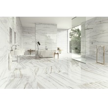 Feinsteinzeug Bodenfliese Macael gold-grau 120x260cm rektifiziert