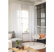 Vorhang mit Band Fluffy Dots weiss 140x255 cm