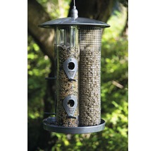 Vogelfutterspender mit zwei Kammern für unterschiedliches Vogelfutter