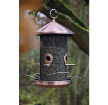 Vogelhaus mit Netzstruktur und Futter zum Aufhängen an einem Baum