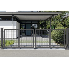 Drehflügeltor ALBERTS Mosaik DSM 6/5/6 inkl. Handsender 434 x 140 cm anthrazit-thumb-2 Drehflügeltor ALBERTS Mosaik DSM 6/5/6 inkl. Handsender 434 x 140 cm anthrazit-thumb-2