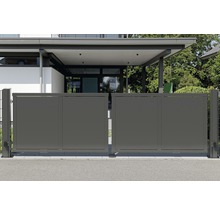 Drehflügeltor ALBERTS Mosaik links öffnend Glattblech inkl. Handsender 334 x 100 cm anthrazit-thumb-2 Drehflügeltor ALBERTS Mosaik links öffnend Glattblech inkl. Handsender 334 x 100 cm anthrazit-thumb-2
