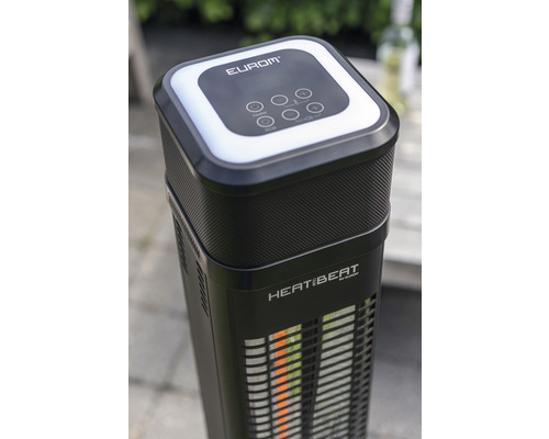 Eurom Heatbeat Terrassenheizer mit Bedienfeld