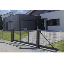 Schiebetor ALBERTS Mosaik links öffnend DSM 6/5/6 inkl. Handsender 439 x 152 cm anthrazit-thumb-2 Schiebetor ALBERTS Mosaik links öffnend DSM 6/5/6 inkl. Handsender 439 x 152 cm anthrazit-thumb-2