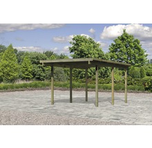 Holzcarport im Außenbereich