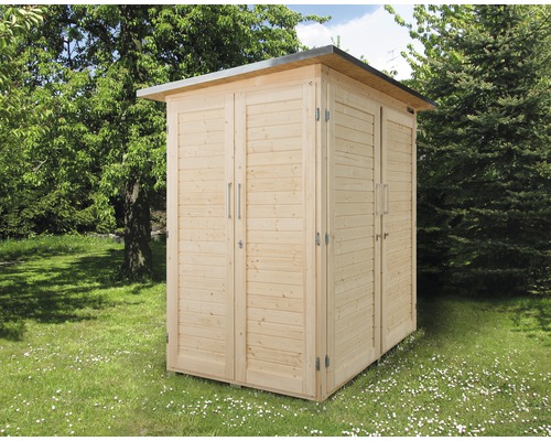 Gartenschrank weka Kompakt Q 200x125x217 cm natur Gartenschrank weka Kompakt Q 200x125x217 cm natur