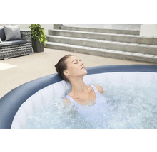 Aufblasbarer Whirlpool Bestway® LAY-Z-SPA® WLAN Milan AirJet Plus™ mit 140 Luftdüsen, integriertem Heizsystem, Multifunktionspumpe und App Steuerung blau