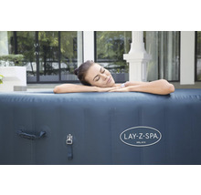 Aufblasbarer Whirlpool Bestway® LAY-Z-SPA® WLAN Milan AirJet Plus™ mit 140 Luftdüsen, integriertem Heizsystem, Multifunktionspumpe und App Steuerung blau