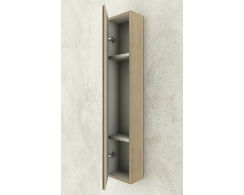 Hängeschrank mit offener Tür und zwei Regalböden